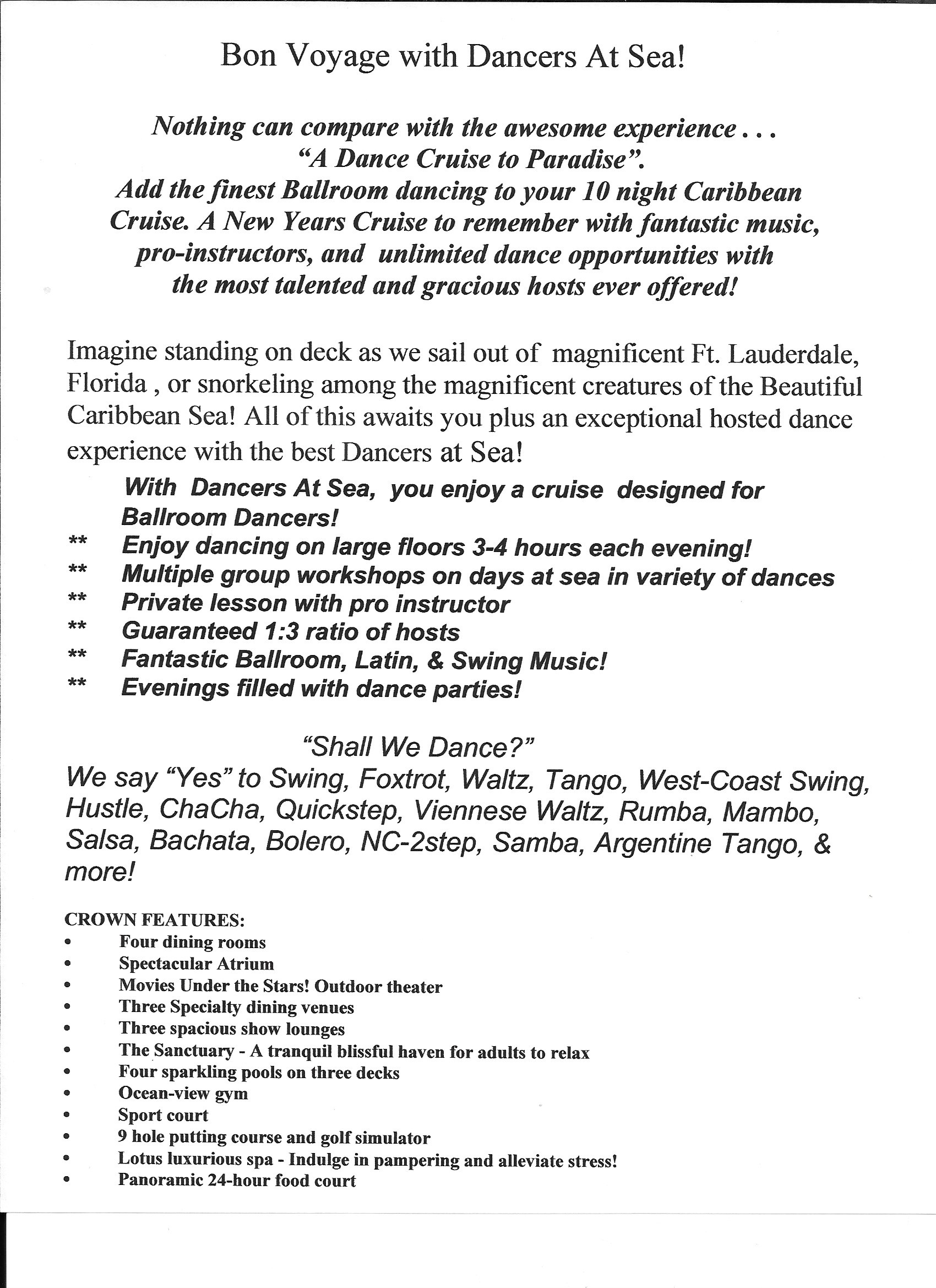 dancers at sea coming cruises ballroom dancing cruises